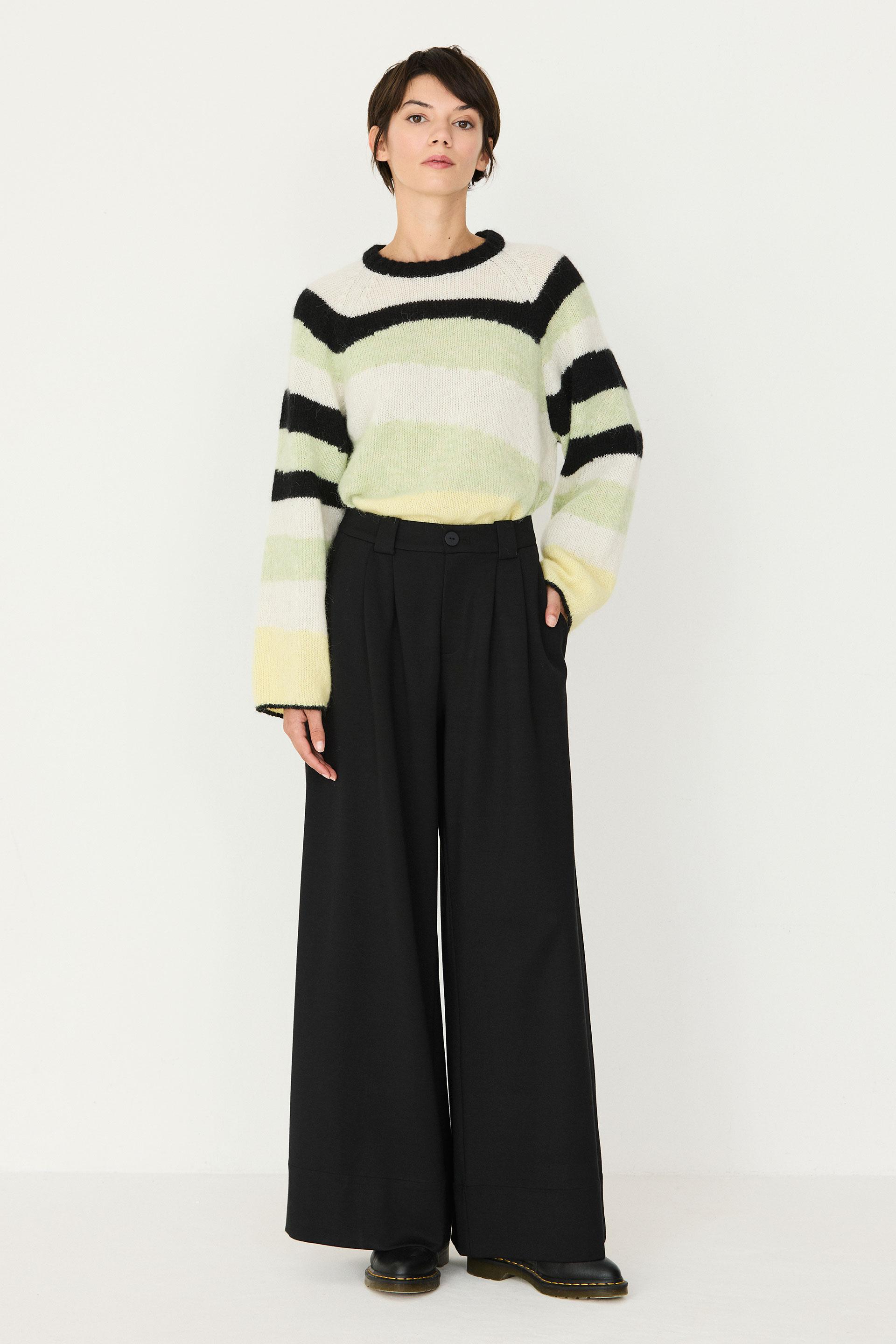 SKFK Nia Trouser Damen Palazzo Tencel Hose schwarz